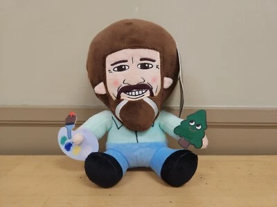 Muñeco de peluche Bob Ross Kidrobot®, La alegría de pintar -Nuevo -8,5" de alto Foto 1 de 4