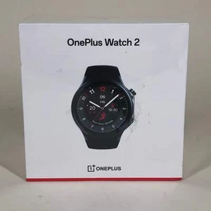 New OnePlus Watch 2 WearOS Smartwatch QC04 Black Steel - Zdjęcie 1 z 3
