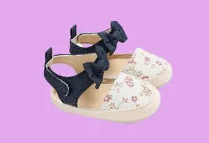 Baby Girl Pretty Floral Print Sandals Size 3 US - Picture 1 of 6