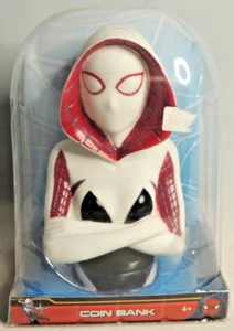 Spider Woman Gwen Ghost Bank Marvel Spiderman Super Hero Coin Piggy Bank White - Picture 1 of 4