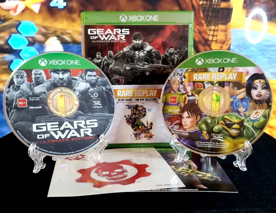 Rare Replay + Gears of War Ultimate Edition Xbox One Game Bundle [CIB Complete] - Image 1 of 4