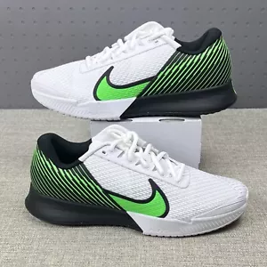 Nike Court Air Zoom Vapor Pro 2 HC Tennis White Green DR6191-105 Mens Size 10.5 - Picture 1 of 11