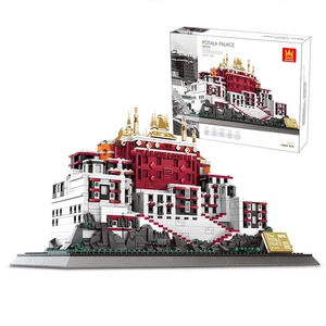 Huge Architecture Series Potala Big Building Model Toys Particle Block 1464PCS - Picture 1 of 18