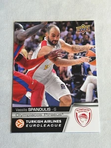 2015-16 UD Euroleague Vassilis Spanoulis #E-30 Olympiacos Piraeus - Picture 1 of 2