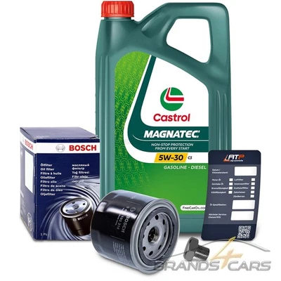 BOSCH ÖLFILTER+5L CASTROL MAGNATEC STOP-START 5W-30 FÜR MAZDA CX-7 2.2 MZR-CD - Bild 1 von 4