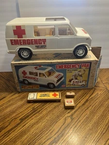 Vintage 1970s Gay Toys No. 900 Emergency Van Ambulance In Original Box - Picture 1 of 16