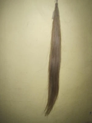 Prolunga coda di cavallo finta coda di cavallo grigia lunga 30"" 6 oz - Immagine 1 di 4