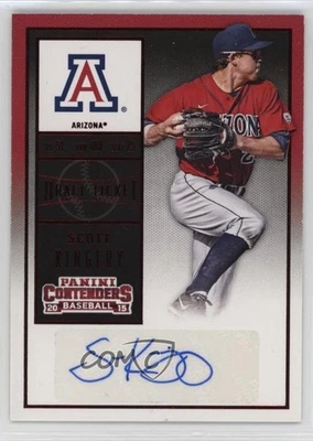 2015 Panini Contenders College Ticket Red Foil Scott Kingery (Fielding) #20 Auto - Image 1 of 2