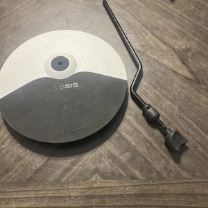 Alesis Mesh 10 inch Cymbal with Mount White. FREE SHIPPING - Picture 1 of 9