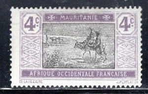 FRENCH FRANCE MAURITANIE STAMPS MINT HINGED LOT 180AH - Picture 1 of 1