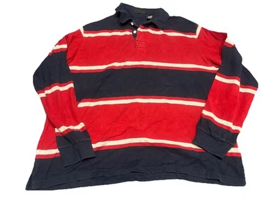 Polo de Rugby Y2K No Boundaries de Colección para Hombres XXL Azul/Rojo Rayas Foto 1 de 4
