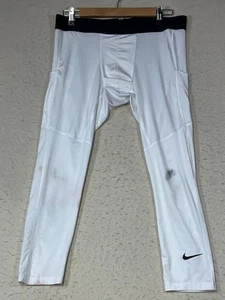 Nike Pro Training Leggings Compression Active Athletic Wear Men XL Flaws Pics - Picture 1 of 12