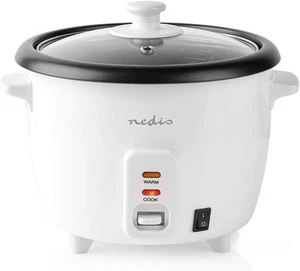 Nedis KARC06WT cuociriso 300 Watt 0,6 litri cuociriso bianco #Y91-547 - Foto 1 di 4
