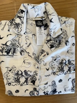 Pottery Barn Teen Nightmare Before Christmas пижамный топ XXS Фланель Тим Бертон - Изображение 1 из 4