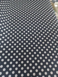 Baumwolle Steppstoff 3 Yards schwarz weiß Punkte gepunktet - Bild 1 von 1