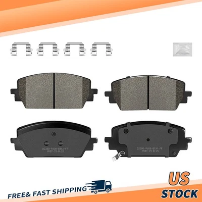 For Kia Sorento Hyundai Santa Fe Santa Cruz 2021-2023 Front Ceramic Brake Pads - Image 1 of 4