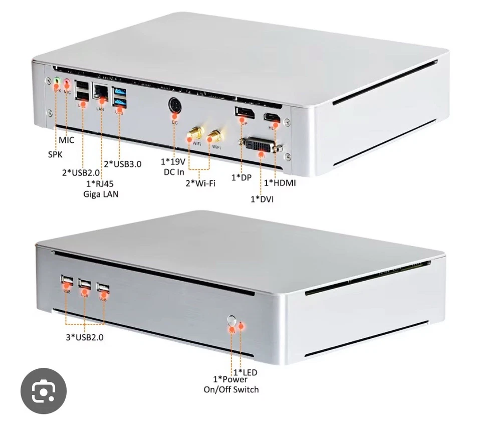 Mini PC Gaming - Intel I7-9750H - MSI GTX 1650 4GB - 16GB DDR4 - SSD 240 Switch - Immagine 1 di 1