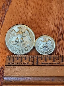 2 Buttons International Mercantile Marine Company I.M.M. Co. Southampton UK - Picture 1 of 7