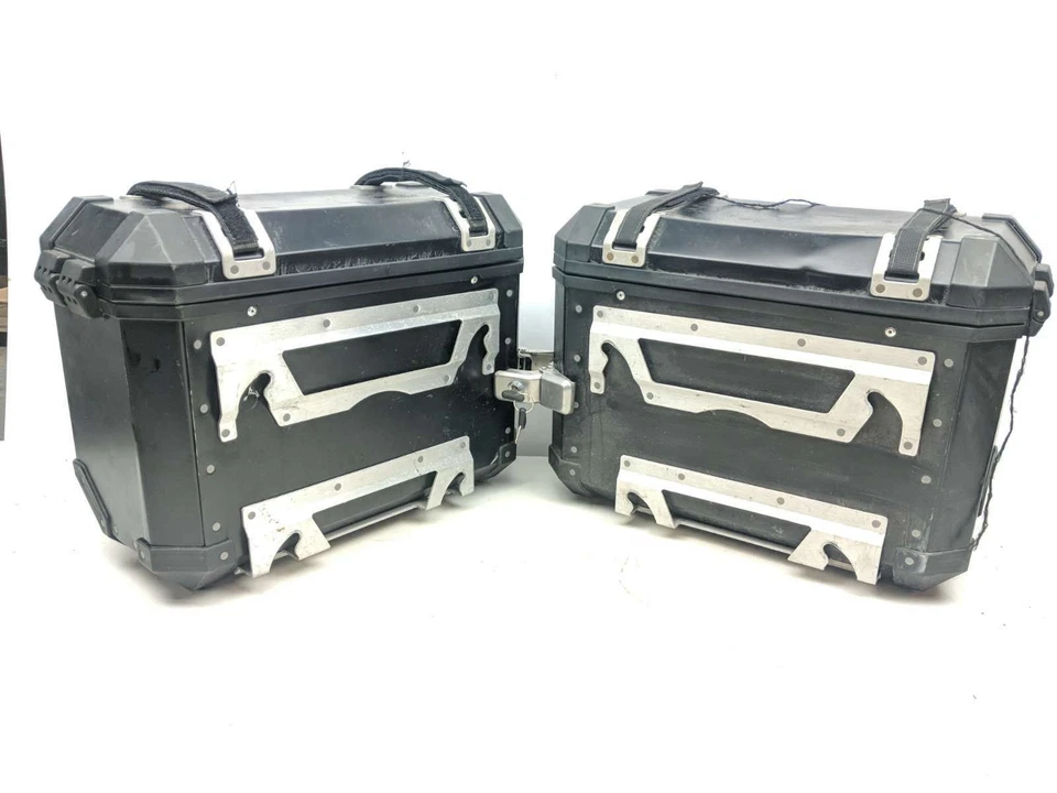 08 Triumph Tiger 1050 SW Motech TRAX Saddle Bags Luggage Cases Left Right Set - Image 1 of 4
