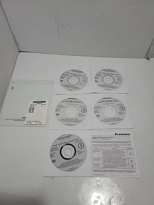 Lenovo E431 E531 Windows 8 Pro Operating System Recovery Disc Set of 5 DVDs - Image 1 of 4