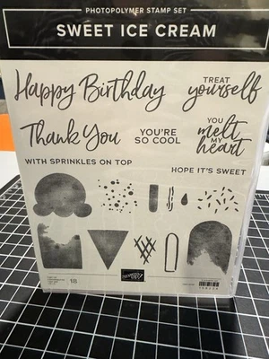 stampin up stamp set. “ Sweet Ice Cream” Matching Punch - Imagem 1 de 4