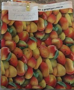 Food Festival Mango Multi Quilt Sew Fabric ELIZABETH'S STUDIO 3 Yards 42” Wide - Picture 1 of 2