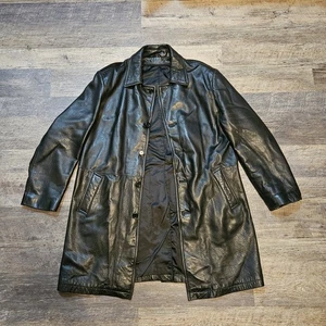 Chaqueta de cuero genuino para hombre XL/botón - Imagen 1 de 4