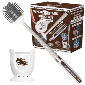 Unicorn AS-SEEN-ON-TV, Motorized Toilet Brush, Spinning Action, 360 Degree Cl... - Picture 1 of 4