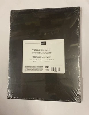 Stampin’ Up! BASIC BLACK 8.5” X 11” Card Stock New Package 24 Sheets - Image 1 of 2