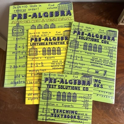 Teaching Textbooks Pre-Algebra CD Set & Answer Key Homeschool Math - Image 1 of 4