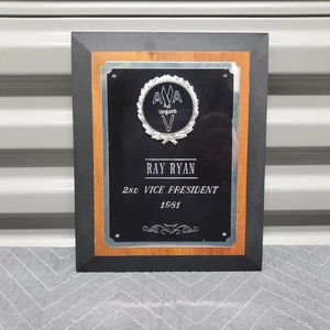 Vintage 1981 American Airlines Grey Eagles VANGUARDS Plaque 10"x8" Made In USA - Picture 1 of 8