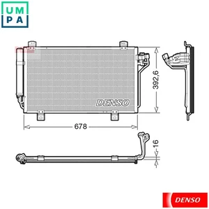 CONDENSER AIR CONDITIONING DCN44015 FOR MAZDA P5Z3/P5Y4/P5Y5/P5Y1 1.5L 4cyl - Picture 1 of 10