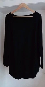 1.Only Damen Langarm Long Pullover Strickpullover onlMILA LACY Schwarz XL NP 34€ - Bild 1 von 12