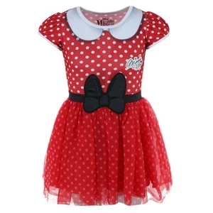 Jerry Leigh Girl's Disney Minnie Mouse Polka Dot Cosplay Tutu Dress - Picture 1 of 8