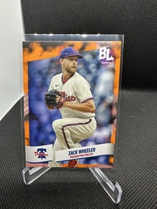 2024 Topps Big League Zack Wheeler #191 Electric Orange Philadelphia Phillies - Picture 1 of 2