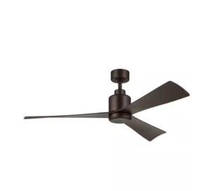 Kichler True 52" Innenbereich/Außen Satin Natur Bronze Deckenventilator mit Fernbedienung - Bild 1 von 3