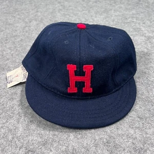 NWT Ebbets Field Flannels Flannels 1932 Houston Buffaloes Wool Strap Hat - Imagen 1 de 8