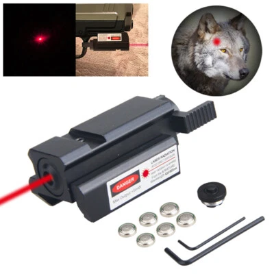 Tactical Pistol Red Light Beam Dot Sight for Compact 20mm Rail Picatinny - Image 1 of 4