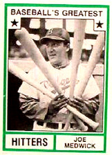 1982 TCMA Greatest Hitters #45 Joe Medwick Brooklyn Dodgers HOF