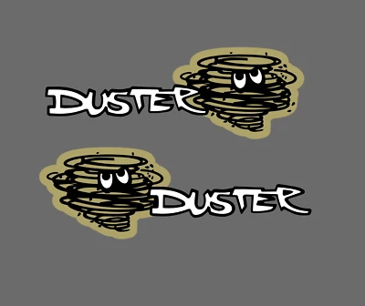 Duster Plymouth Vinyl Decal Automotive Body Hot Rod Cool Sticker 2 for 1