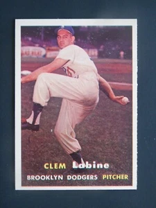 1957 Topps Baseballkarte #53 Clem Labine (EX-MT/NM) - Bild 1 von 2