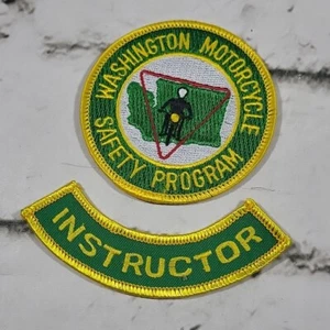 Washington Motorcycle Safety Program Patch  with instructor Patch Lot  - Picture 1 of 5
