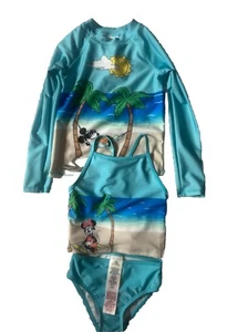 disney bathing suit girls 8 | 3 Piece suit| Cover up, Top, Under pants - Picture 1 of 4