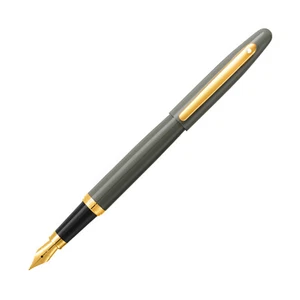 Sheaffer VFM Fountain Pen in Glossy Gray Lacquer with Gold PVD Trim - Medium - Picture 1 of 2