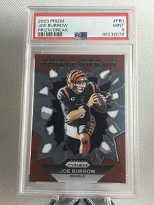 2023 Prizm Joe Burrow Prizm Break #PB1 PSA MNT 9 Bengals - Picture 1 of 2