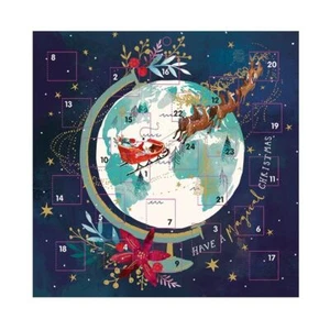 MAGICAL CHRISTMAS GLOBE 230mm x 230 mm Ling Advent Calendar - Picture 1 of 1