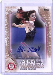 2018 Topps US Winter Olympics Autographs Gold #USA-13 Ashley Wagner 10/25 27550 - Picture 1 of 2