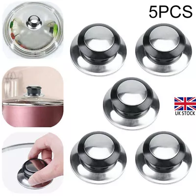 5Pcs Kitchen Cookware Pot Saucepan Replacement Pan Lid Hand Grip Knob Handle Set - Image 1 of 4