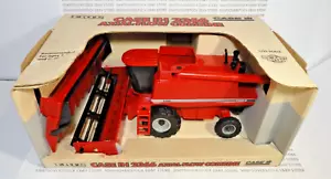 VINTAGE '98 ERTL CASE IH 2366 AXIAL-FLOW COMBINE W/ GRAIN & CORN HEADS, 1:32 NIB - Picture 1 of 14