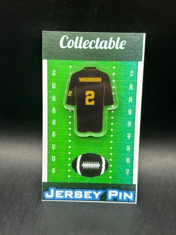 Michigan Wolverines Charles Woodson jersey lapel pin-Retro BIG BLUE Collectible Cover